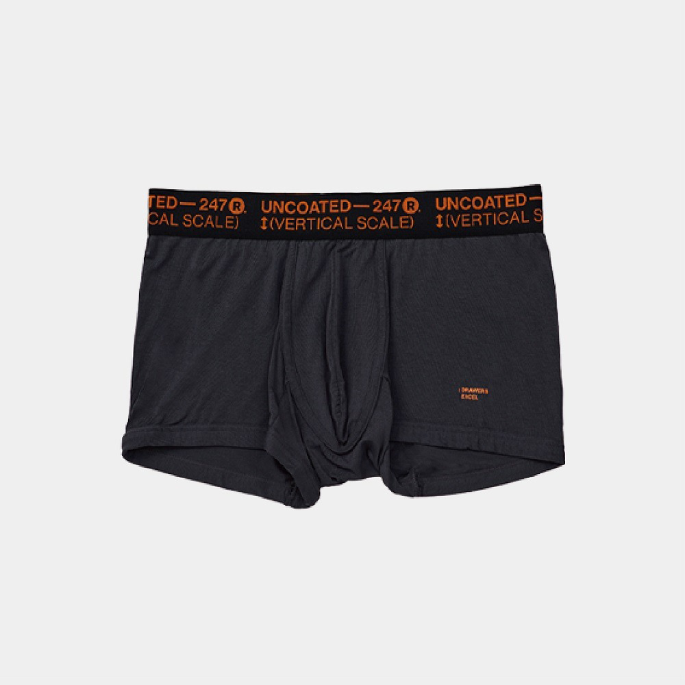 Uncoated 247 men's underwear in Orange Zone with a simple style and skin-friendly texture for high comfort and breathability.
