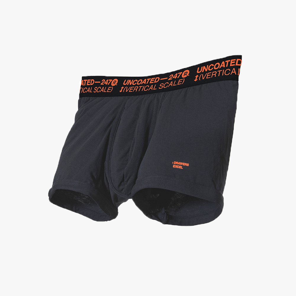 Uncoated 247 men's underwear in Orange Zone with a simple style and skin-friendly texture for high comfort and breathability.