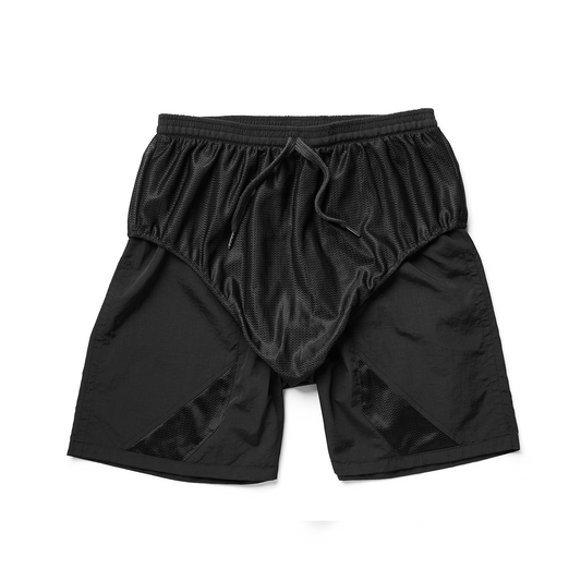 Uncoated Multi-Swim Short Pants (BLACK)